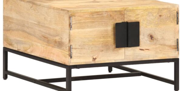 vidaXL Konferenčný stolík 67x67x45 cm, mangový masív