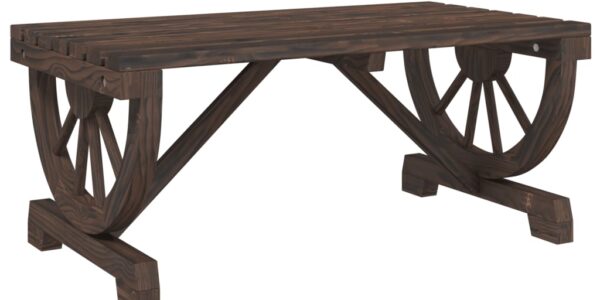 vidaXL Záhradný konferenčný stolík 90x50x40 cm jedľový masív