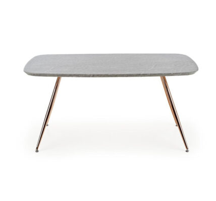 Jedálenský stôl Barco 160x77x90 cm (sivá, zlatá)