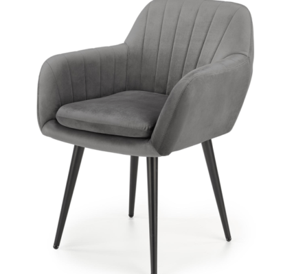 Sconto Jedálenská stolička SCK-429 sivá/čierna