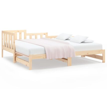vidaXL Rozkladacia denná posteľ 2x(90×200) cm borovicový masív