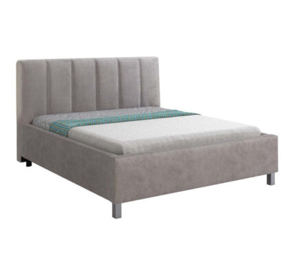 Čalúnená posteľ Valentina 180×200, sivá, bez matraca