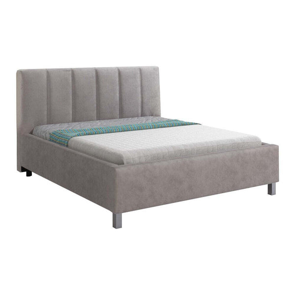Čalúnená posteľ Valentina 180×200, sivá, bez matraca