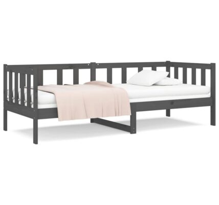 vidaXL Denná posteľ sivá 80×200 cm borovicový masív