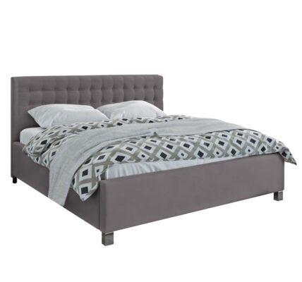 Čalúnená posteľ Adore 180×200, sivá, bez matraca