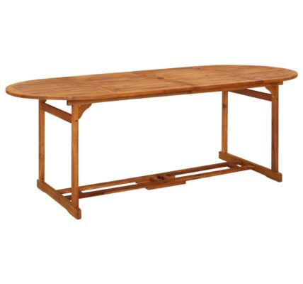 vidaXL Záhradný jedálenský stôl 220x90x75 cm masívne akáciové drevo