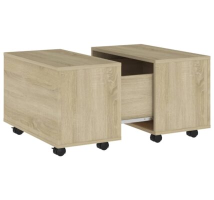 vidaXL Konferenčný stolík, dub sonoma 60x60x38 cm, kompozitné drevo