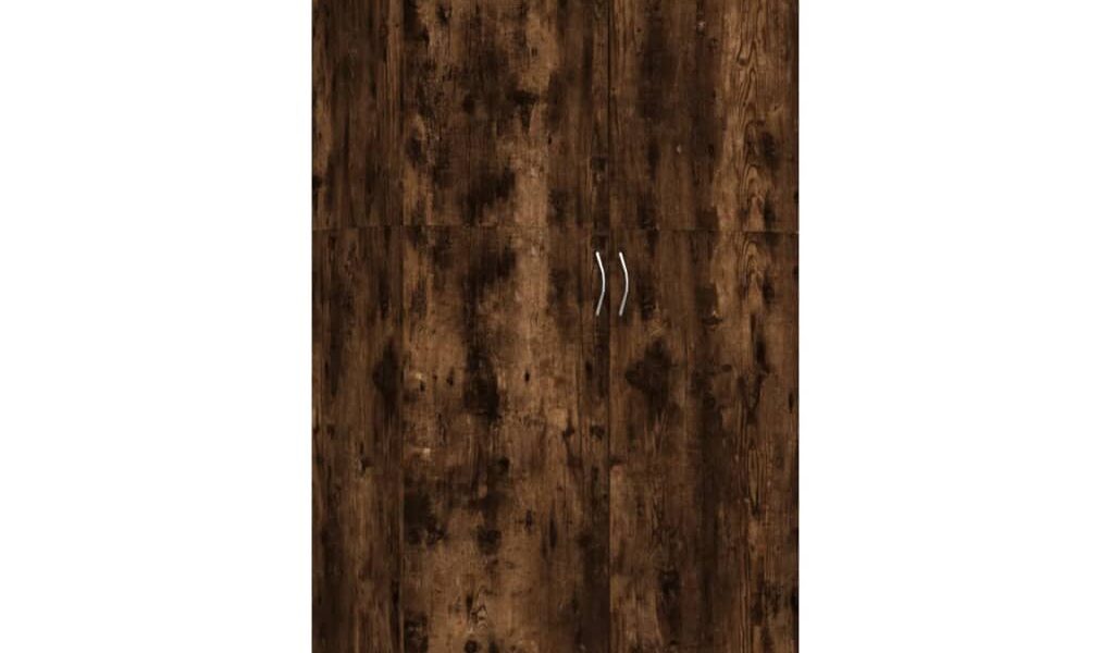 vidaXL Botník dymový dub 80×35,5×180 cm spracované drevo