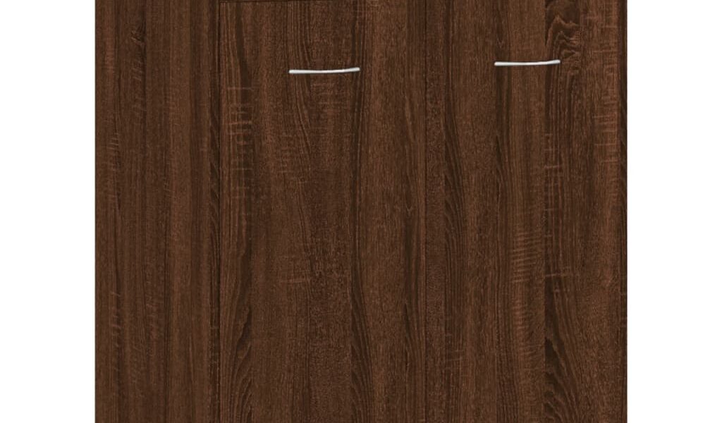 vidaXL Botník hnedý dub 60x35x84 cm spracované drevo