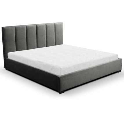 Čalúnená posteľ Fabienne 180×200, sivá, bez matraca