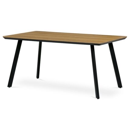 Sconto Jedálenský stôl MILON dub/čierna, 180×90 cm