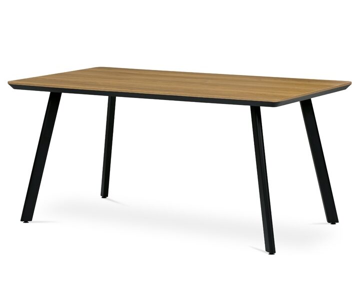 Sconto Jedálenský stôl MILON dub/čierna, 180×90 cm