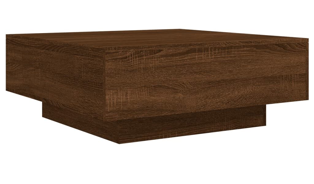 vidaXL Konferenčný stolík hnedý dub 80x80x31 cm kompozitné drevo