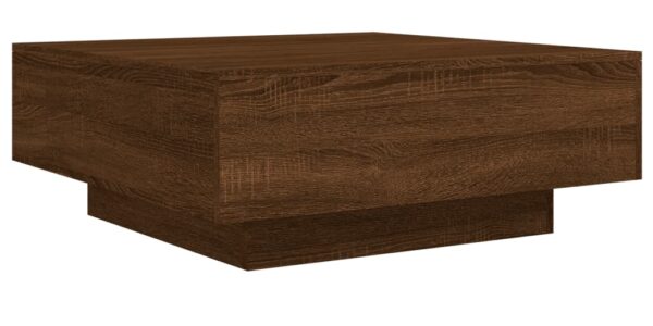 vidaXL Konferenčný stolík hnedý dub 80x80x31 cm kompozitné drevo