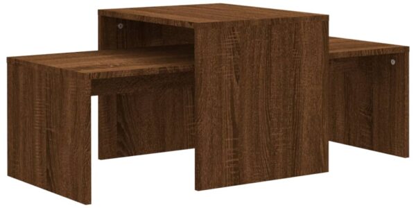 vidaXL Konferenčný stolík hnedý dub 100x48x40 cm spracované drevo