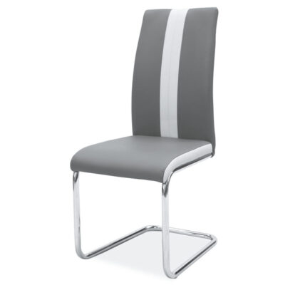 Sconto Jedálenská stolička SIGH-200 sivá/chróm