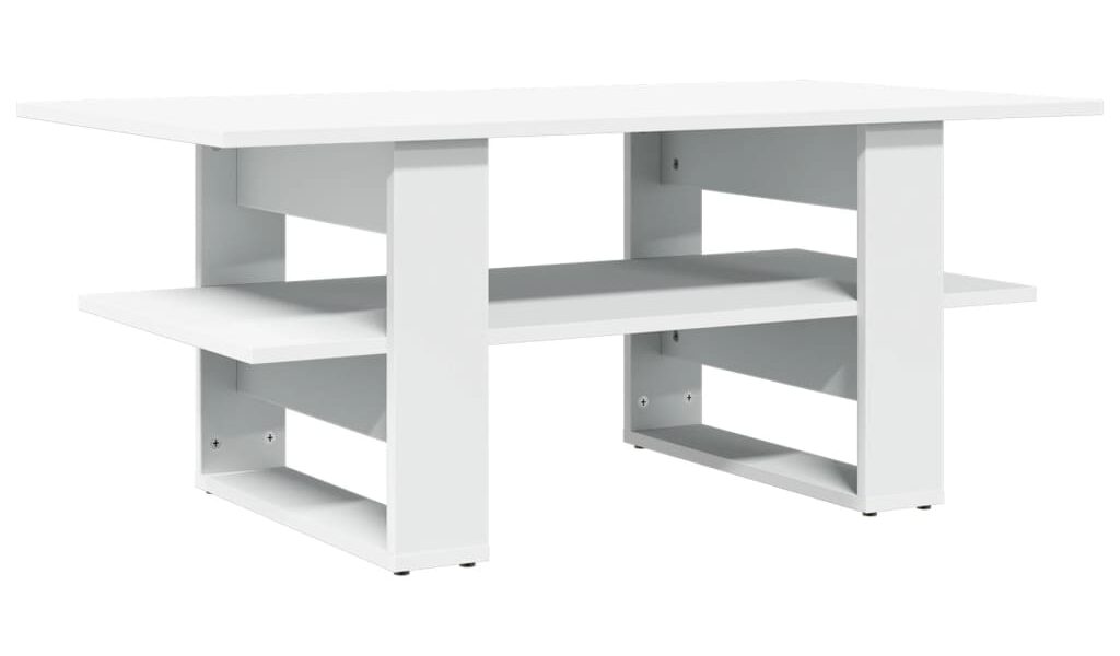 vidaXL Konferenčný stolík biely 102x55x42 cm kompozitné drevo