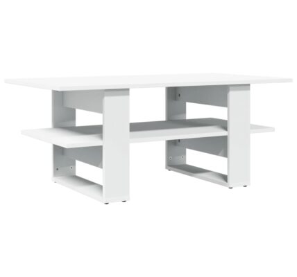 vidaXL Konferenčný stolík biely 102x55x42 cm kompozitné drevo