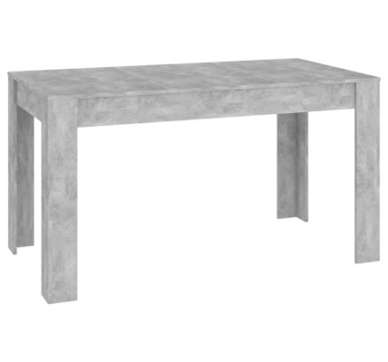 vidaXL Jedálenský stôl betónovo-sivý 140×74,5×76 cm drevotrieska