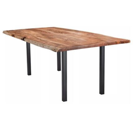 Sconto Jedálenský stôl GURU FOREST akácia/čierna, 110×70 cm