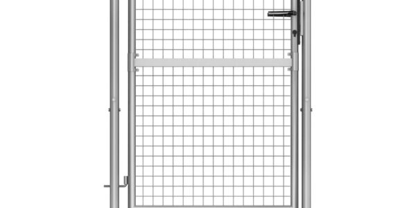 vidaXL Záhradná brána, pozinkovaná oceľ 105×175 cm, strieborná