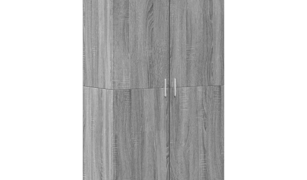 vidaXL Botník sivý sonoma 80x39x178 cm kompozitné drevo