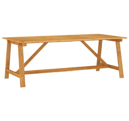 vidaXL Záhradný jedálenský stôl 206x100x74 cm akáciový masív