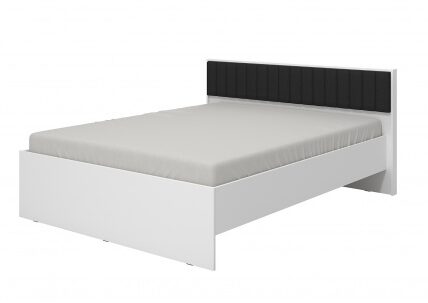 Manželská posteľ 160×200 geralt – biela/čierna