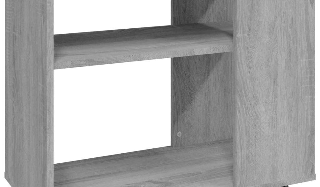 vidaXL Príručný stolík sivý dub sonoma 70x35x55 cm spracované drevo