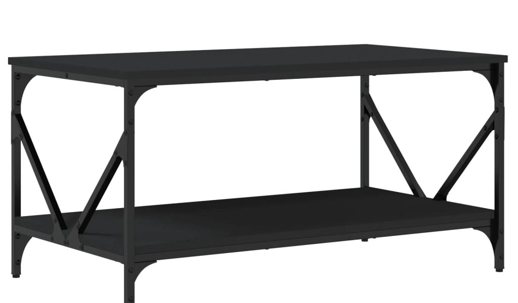 vidaXL Konferenčný stolík čierny 90x50x45 cm kompozitné drevo