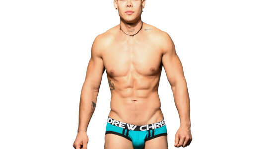 Pánske slipy Andrew Christian modré SHOW-IT (93089-TEAL) L