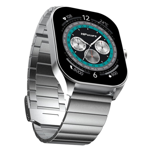 Smart hodinky HiFuture Apex 2,04″, strieborná