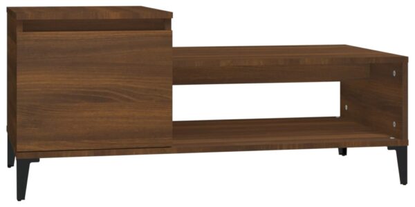 vidaXL Konferenčný stolík hnedý dub 100x50x45 cm spracované drevo