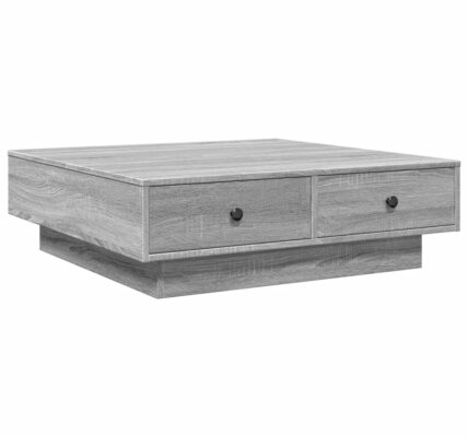 vidaXL Konferenčný stolík sivý sonoma 90x90x28 cm spracované drevo