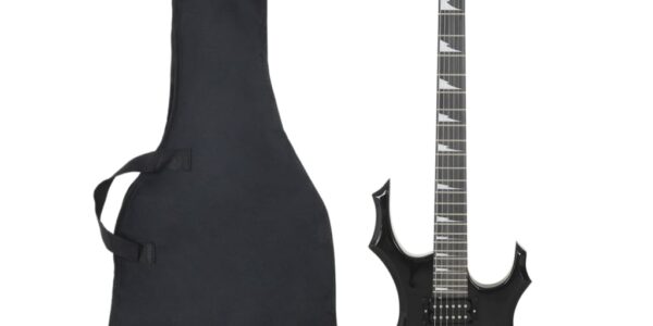 vidaXL Elektrická gitara pre začiatočníka s taškou čierna 4/4 39″