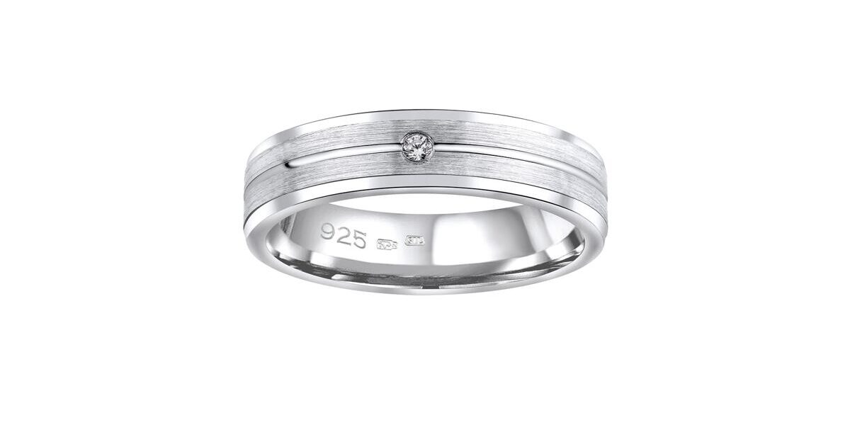 Snubný strieborný prsteň AVERY v prevedení so zirkónom pre ženy veľkosť obvod 63 mm