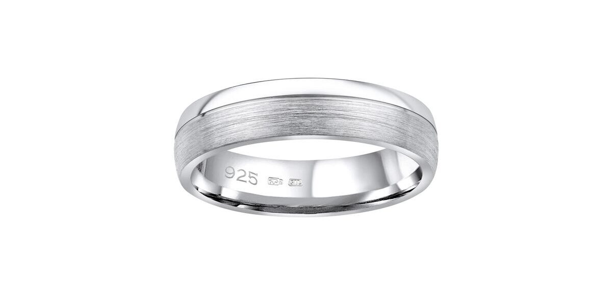 Snubný strieborný prsteň PARADISE v prevedení bez kameňa pre mužov aj ženy veľkosť obvod 71 mm