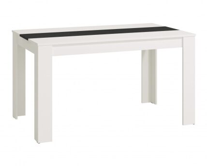 Jedálenský stôl george – biela/čierna