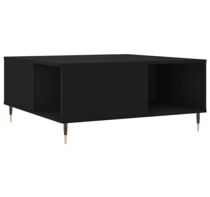 vidaXL Konferenčný stolík čierny 80x80x36,5 cm spracované drevo
