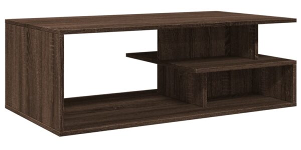 vidaXL Konferenčný stolík hnedý dub 102x55x35 cm kompozitné drevo