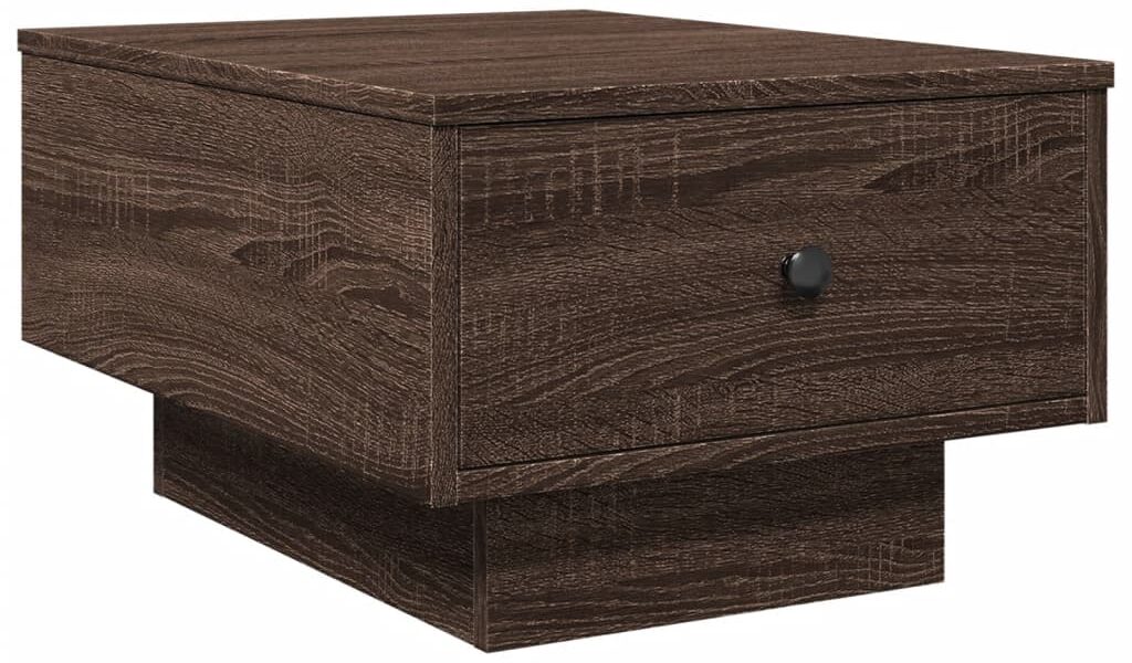 vidaXL Konferenčný stolík, hnedý dub 60x45x31 cm, kompozitné drevo