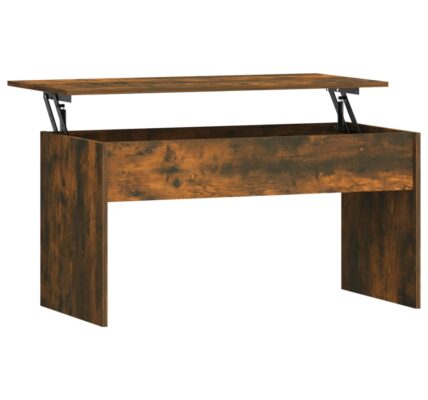 vidaXL Konferenčný stolík dymový dub 102×50,5×52,5 cm spracované drevo