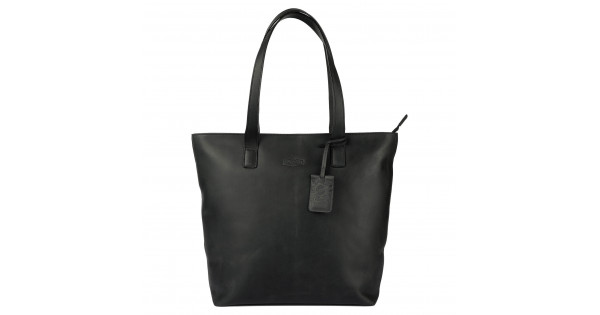 Dámska kožená kabelka Sparwell Rendel – čierna
