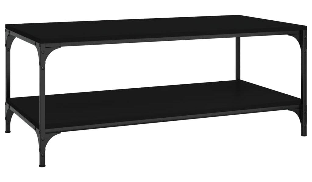 vidaXL Konferenčný stolík čierny 100x50x40 cm spracované drevo