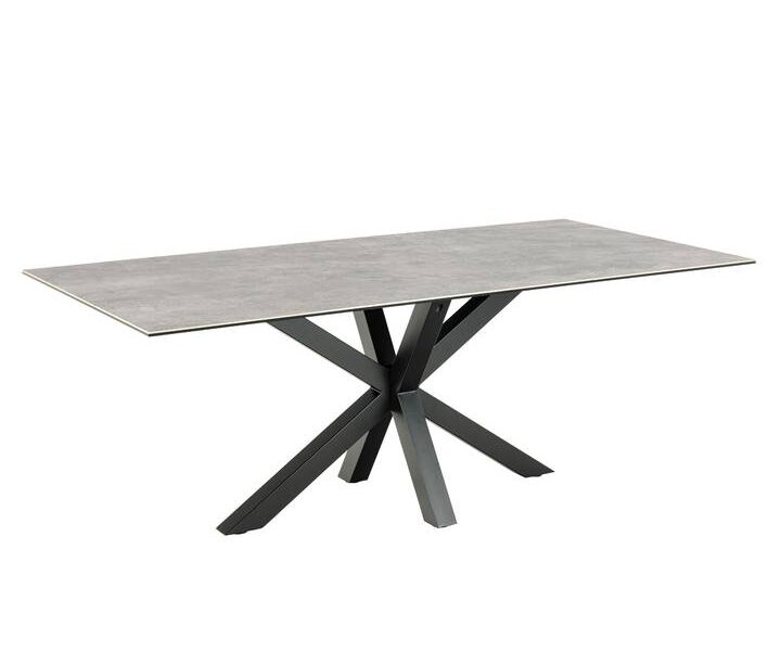 Sconto Jedálenský stôl HEAVEN 200 sivá/čierna