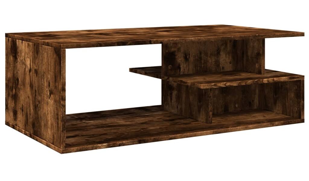 vidaXL Konferenčný stolík dymový dub 102x55x35 cm kompozitné drevo