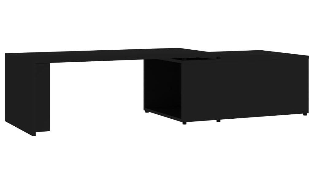 vidaXL Konferenčný stolík, čierny 150x50x35 cm, kompozitné drevo