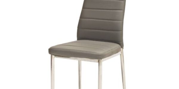 Sconto Jedálenská stolička SIGH-261 sivá/chróm