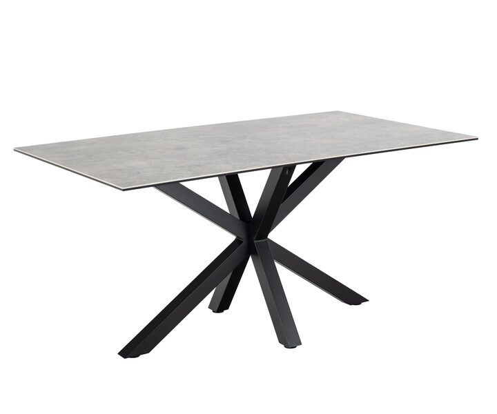 Sconto Jedálenský stôl HEAVEN 160 sivá/čierna