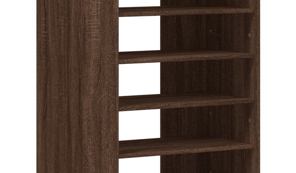 vidaXL Botník hnedý dub 74,5×37,5×100 cm kompozitné drevo
